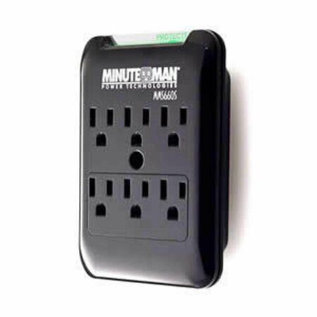 MINUTEMAN UPS Slim 6-outlet Wall Tap 1080 Joules MI478760